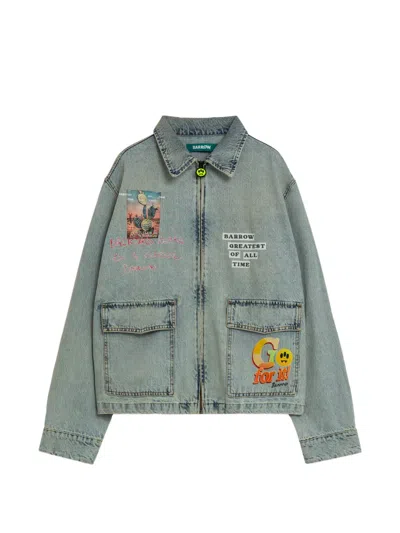 Barrow Graphic Jacket In Blue