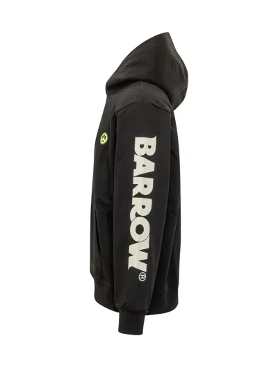 Barrow Graphic Logo Pullover Hoodie In Nero