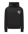 Barrow Graphic-print Cotton Hoodie In Black