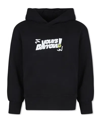 BARROW BARROW KIDS TEDDY BEAR PRINTED HOODIE