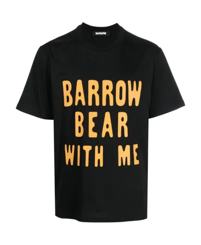 Barrow Graphic-print Cotton T-shirt In Black