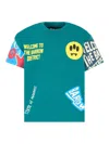 Barrow Graphic-print Cotton T-shirt In Blue