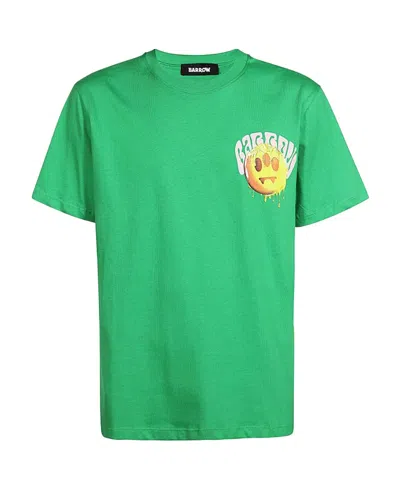 Barrow Graphic-print Cotton T-shirt In Green