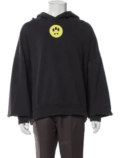 Pre-owned Barrow Graphic Print Crew Neck Hoodie In Gray