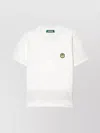 Barrow Graphic Print Crew Neck Short Sleeve Top In White
