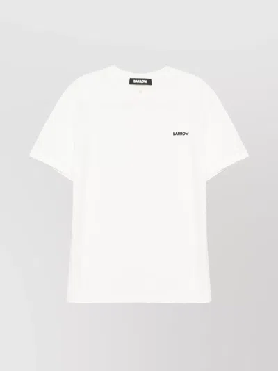 Barrow Graphic Print Crew Neck T-shirt In White