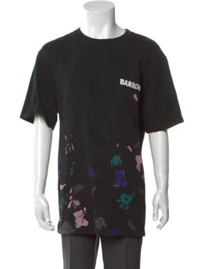 Pre-owned Barrow Graphic Print Crew Neck T-shirt In Black