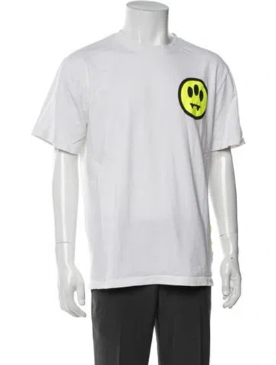 Pre-owned Barrow Graphic Print Crew Neck T-shirt In White