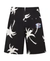 Barrow Graphic-print Elasticated Shorts In Black