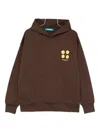 Barrow Graphic-print Hoodie In Brown