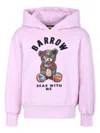 Barrow Pink Sweatshirt For Kids With Bear Print In Pink