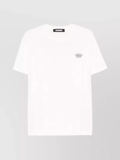 Barrow Graphic Print Jersey T-shirt Unisex In White