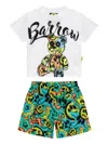 Barrow Graphic-print Shorts Set In White