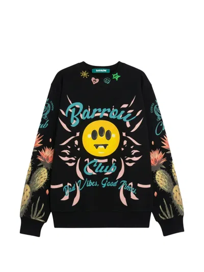 Barrow Graphic-print Sweatshirt In Black