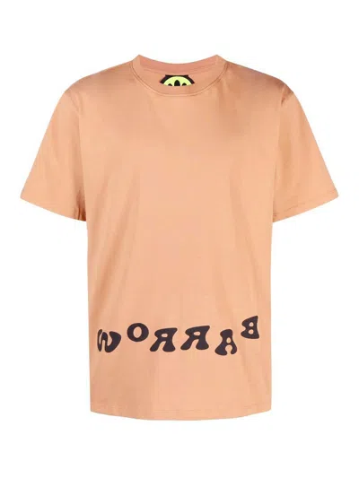 Barrow Graphic-print T-shirt In Beige