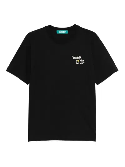 Barrow Graphic-print T-shirt In Black