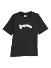 Barrow Graphic Print Unisex Crew Neck T-shirt In Black