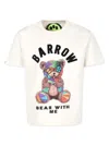 Barrow Ivory T-shirt For Kids With Bear Print In Neutrals
