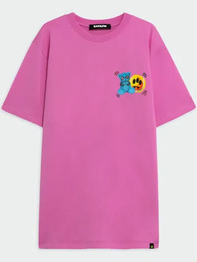 Barrow Graphic-print T-shirt In Pink