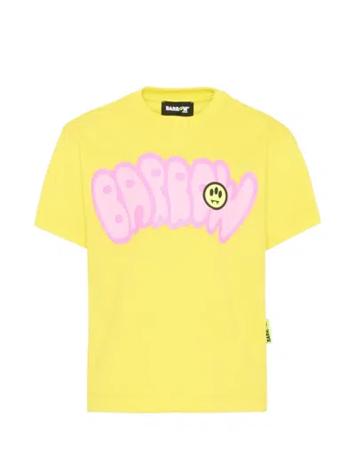 Barrow Kids' Graphic Print T-shirt In Yellow