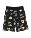 Barrow Graphic-print Track Shorts In Black