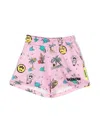 Barrow Graphic-print Track Shorts In Pink