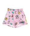 Barrow Graphic-print Track Shorts In Pink