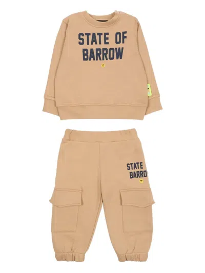Barrow Babies' Graphic-print Tracksuit In Neutral