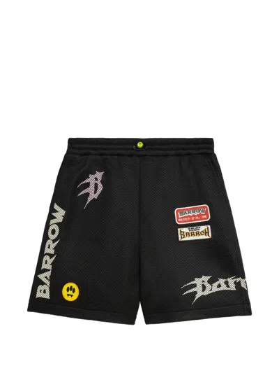 Barrow Graphic Shorts In Black