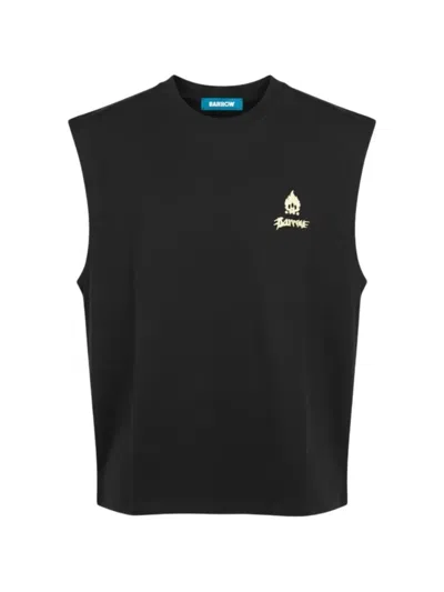 Barrow Graphic Sleeveless T-shirt In Black