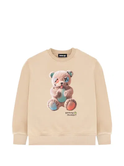 Barrow Kids' Graphic Sweatshirt In Neutral