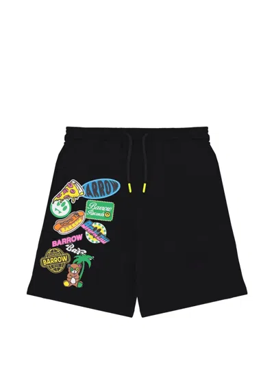 Barrow Kids' Graphic Sweatshorts In Black