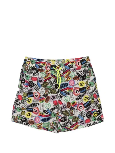 Barrow Kids' Graphic Swim Shorts In Gray