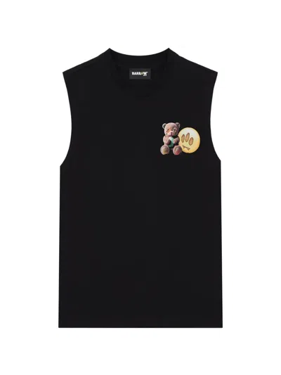Barrow Kids' Graphic Tank Top In Black