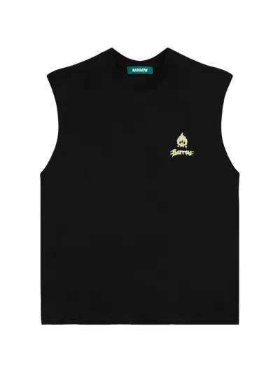 Barrow Graphic Tank Vest In Black