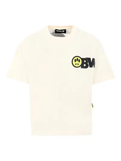 Barrow Kids' Graphic-teddy Bear Cotton T-shirt In Neutral