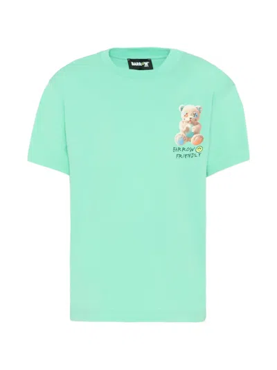 Barrow Kids' Graphic Teddy T-shirt In Green