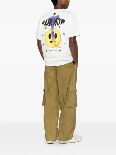 Barrow Graphic-print Jersey T-shirt In White