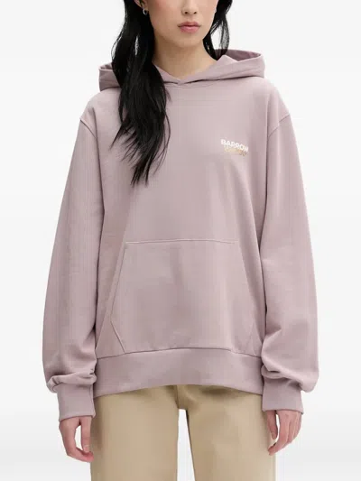 Barrow Graphic-print Logo-print Hoodie In Purple