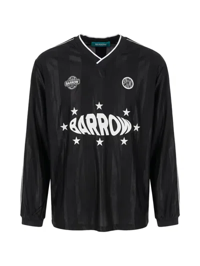 Barrow Graphic-print Long-sleeve T-shirt In Black