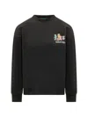 Barrow Printed Sweatshirt In Black