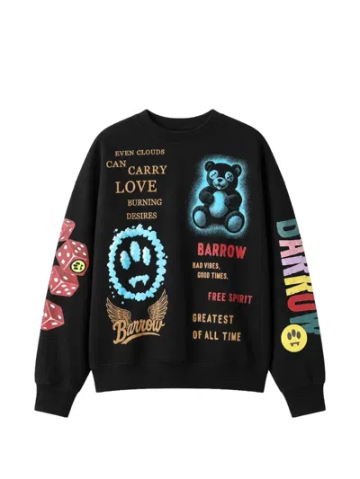 Barrow Graphic-print Sweatshirt In Black