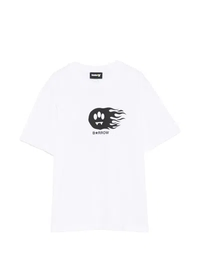 Barrow Kids' Graphic-print T-shirt In White