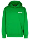 Barrow Felpa Cappuccio Verde Effetto Distressed In Green