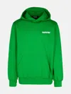 Barrow Green Cotton Sweatshirt In Green