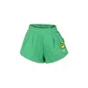 Barrow Green Shorts For Girl With Smiley In Green