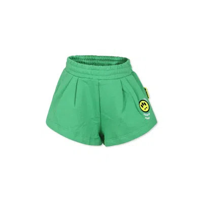 Barrow Kids' Green Shorts For Girl With Smiley