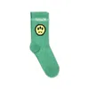 Barrow Green Socks For Kids With Logo And Smiley In Green