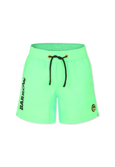 Barrow Green Swim Shorts For Boy With Smiley