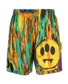 Barrow Printed Cotton Bermuda Shorts In Green